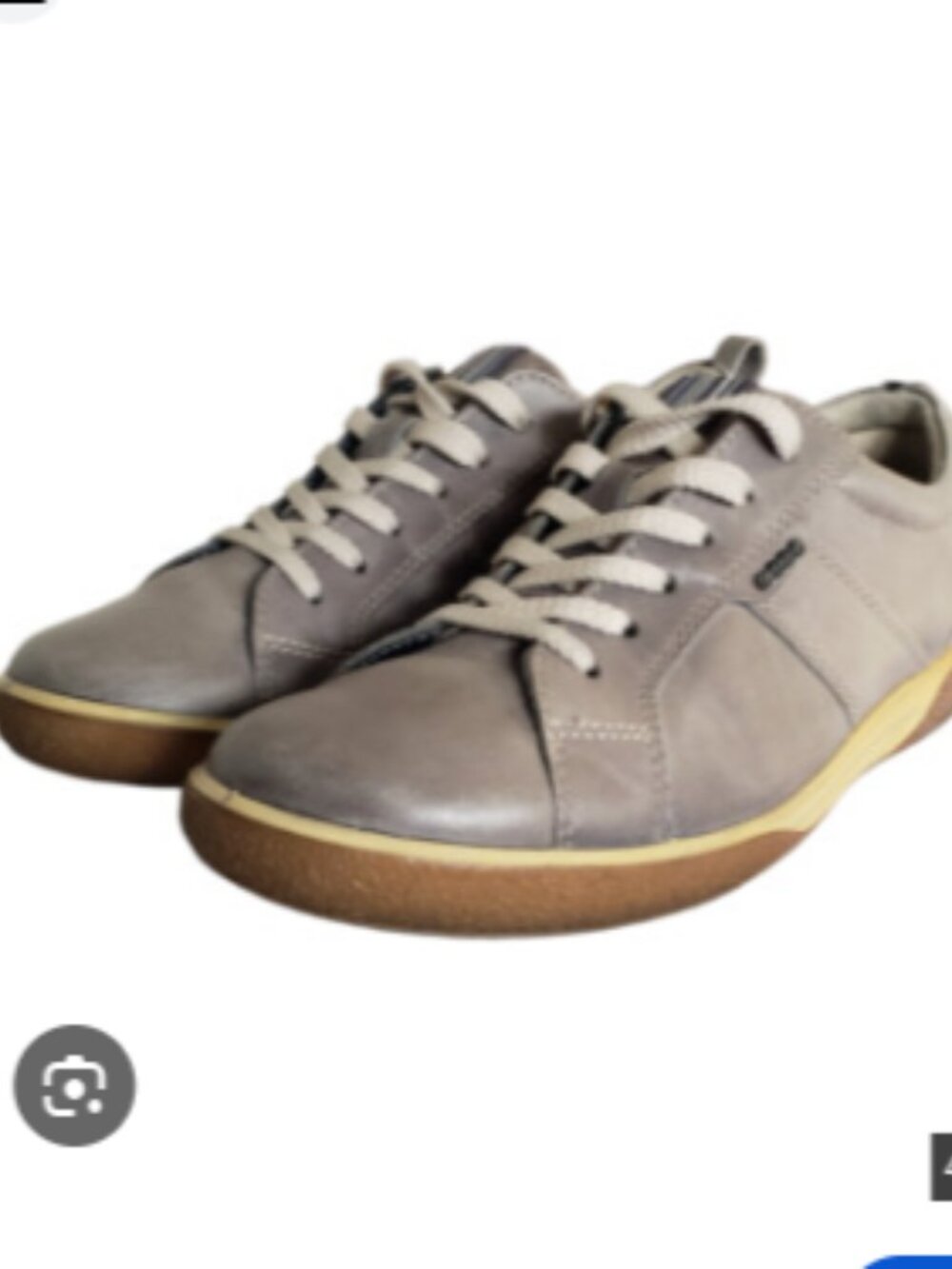 ECCO Chase Tie Oxford Lace Up Leather Sneaker, Grey - Size EU 39 US 8/8.5
